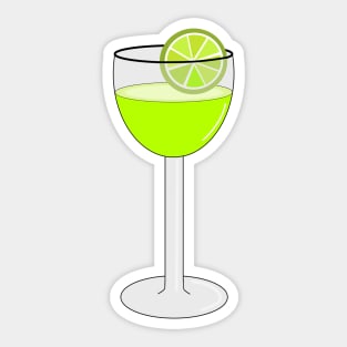 COCKTAIL WITH LIME Sticker